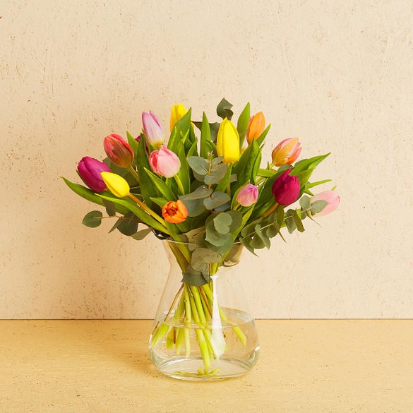 De farverige tulipaner